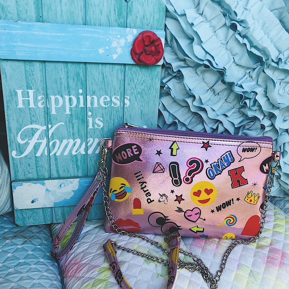 Bari Lynn colorful crossbody/wristlet